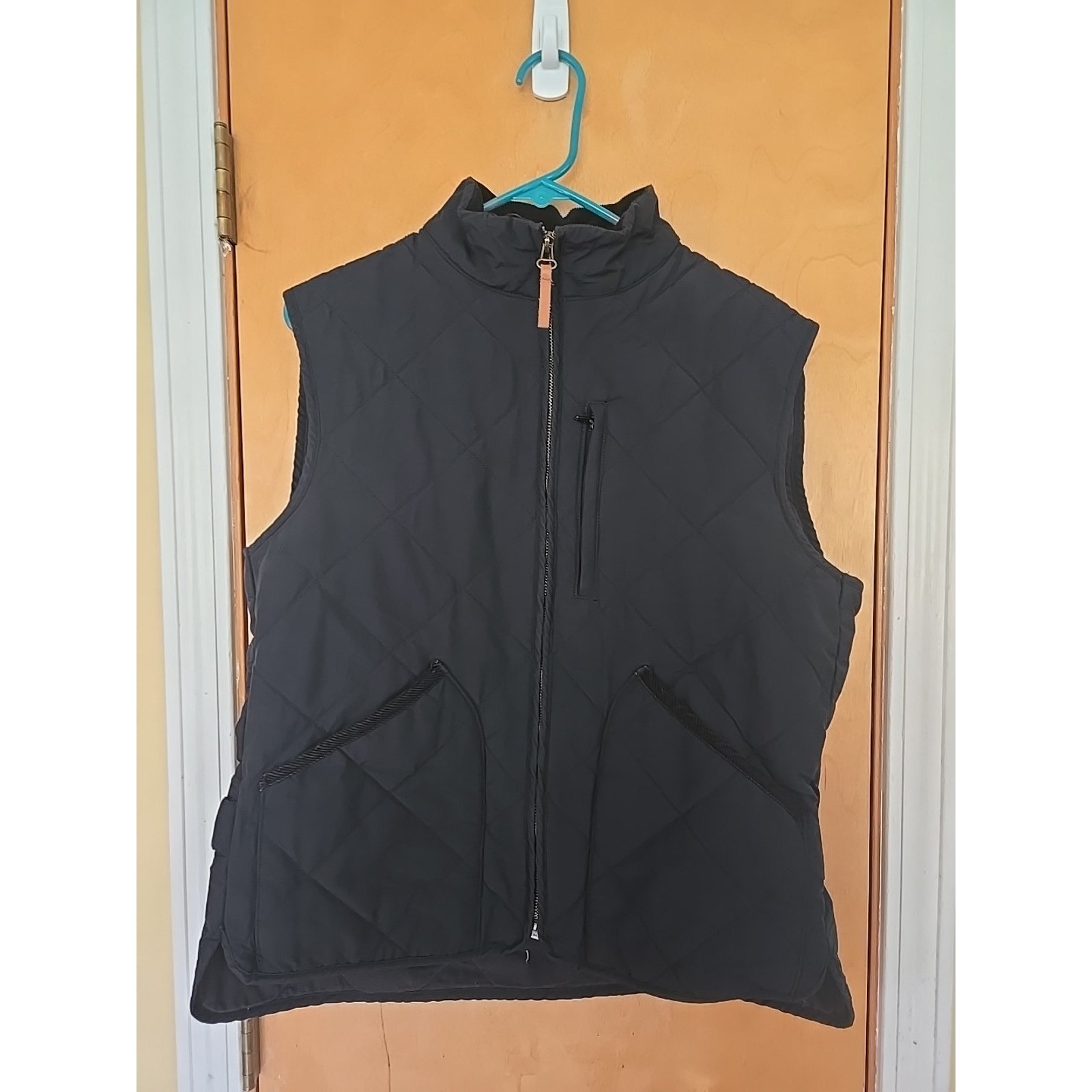 J.Crew Sussex Vest Quilted Navy Men’s Medium Zip Front Classic Fall Layering